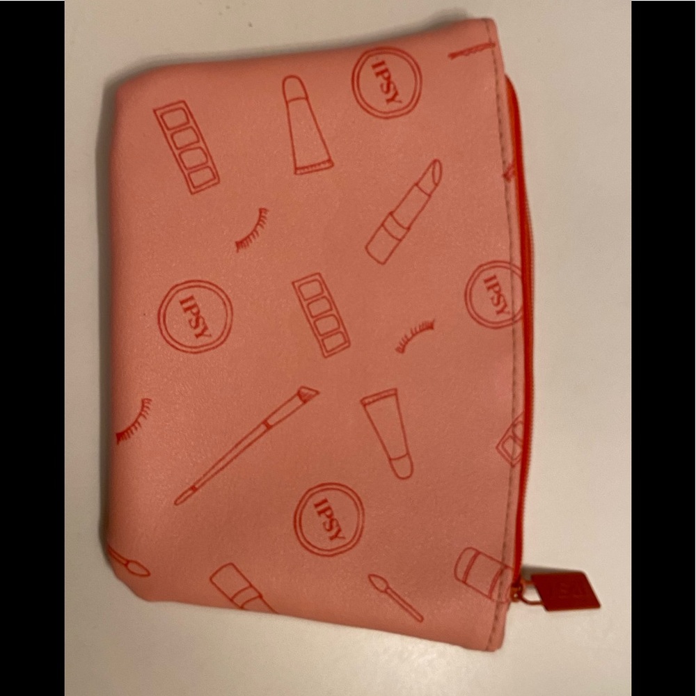 Ipsy pink with makeup design bag